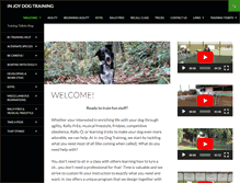 Tablet Screenshot of injoydogtraining.com
